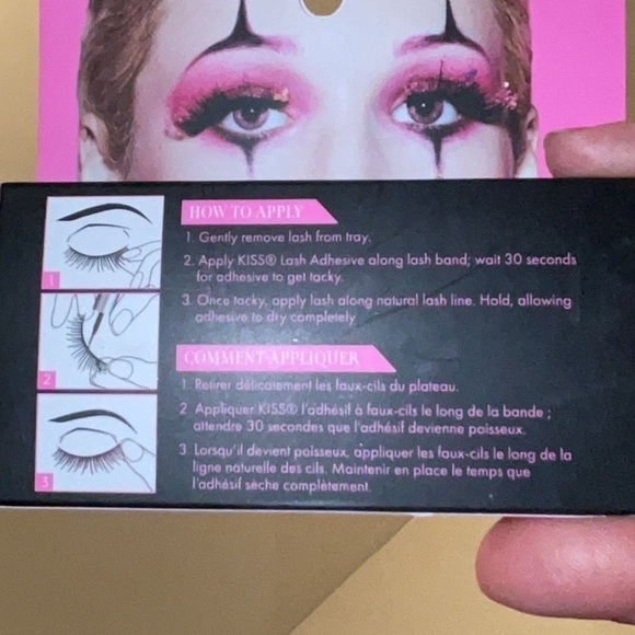 Kiss hallo-queen scary clown lashes-91059 - Picture 3 of 3